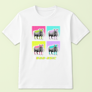 Alternative view of Baa-asic Sheep Tshirt