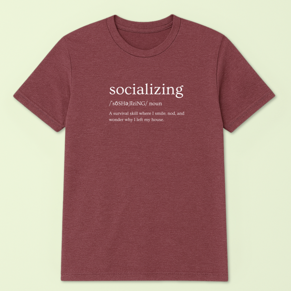 Definition Of Socializing Tshirt - Image 3
