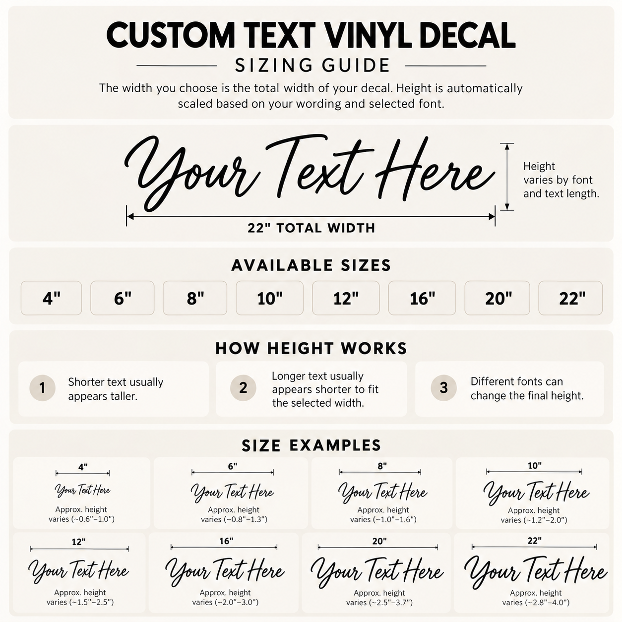Custom Text Vinyl Decal - Image 6