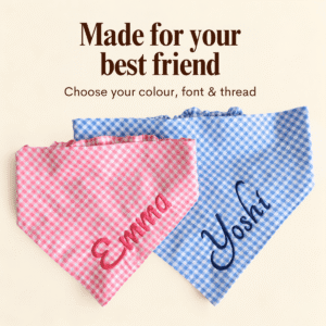 Personalized Handmade Dog Bandana