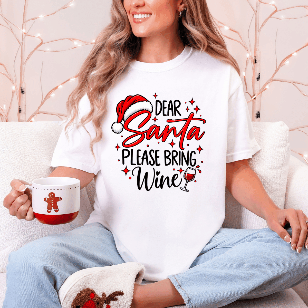 Dear Santa Please Bring Wine - Image 2