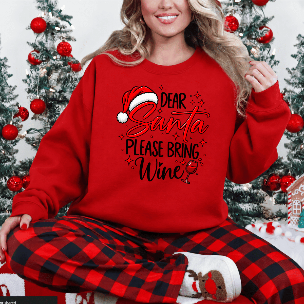 Dear Santa Please Bring Wine - Image 3