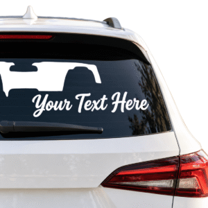 Custom Text Vinyl Decal