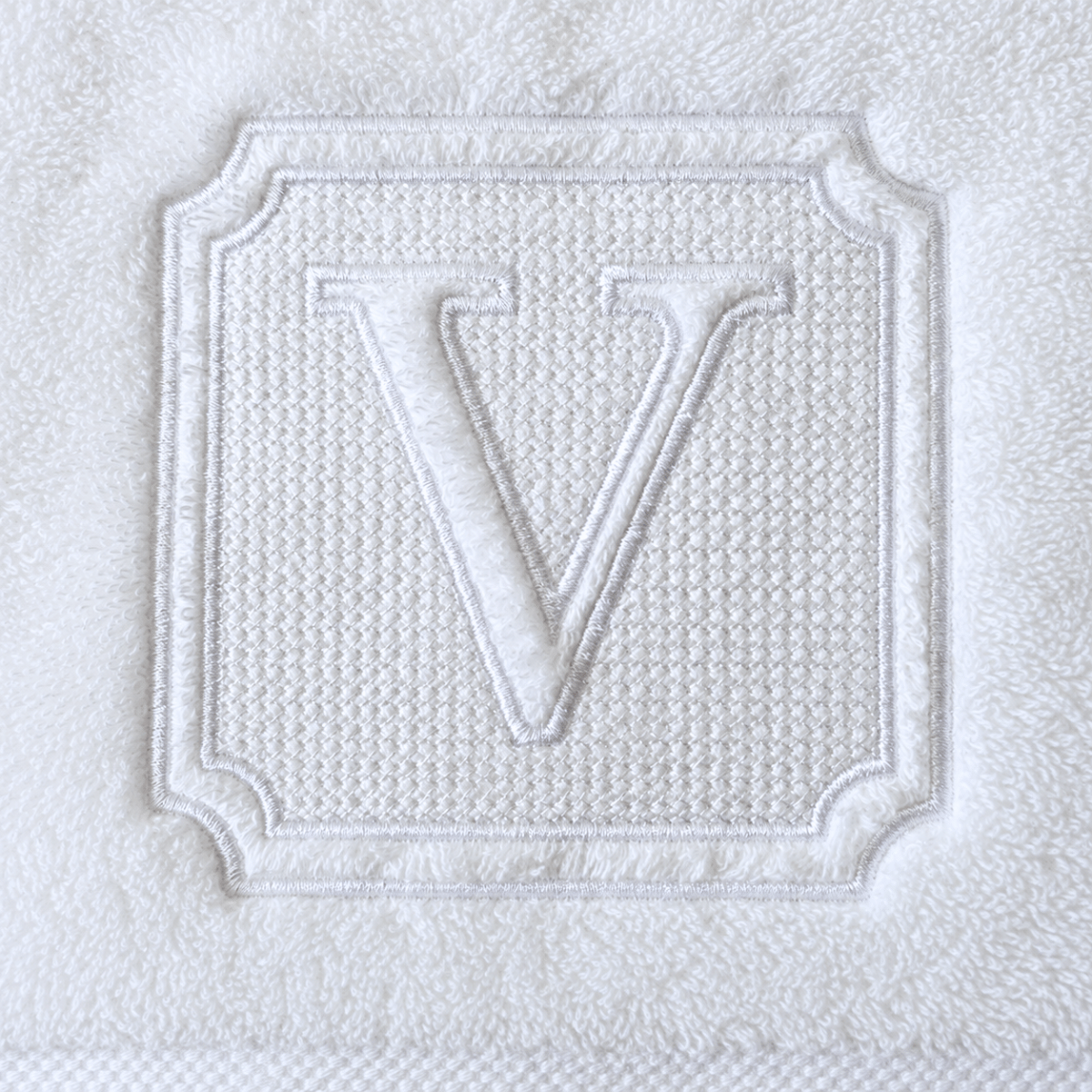 Personalized Embroidered Hand Towel – Embossed Monogram - Image 2
