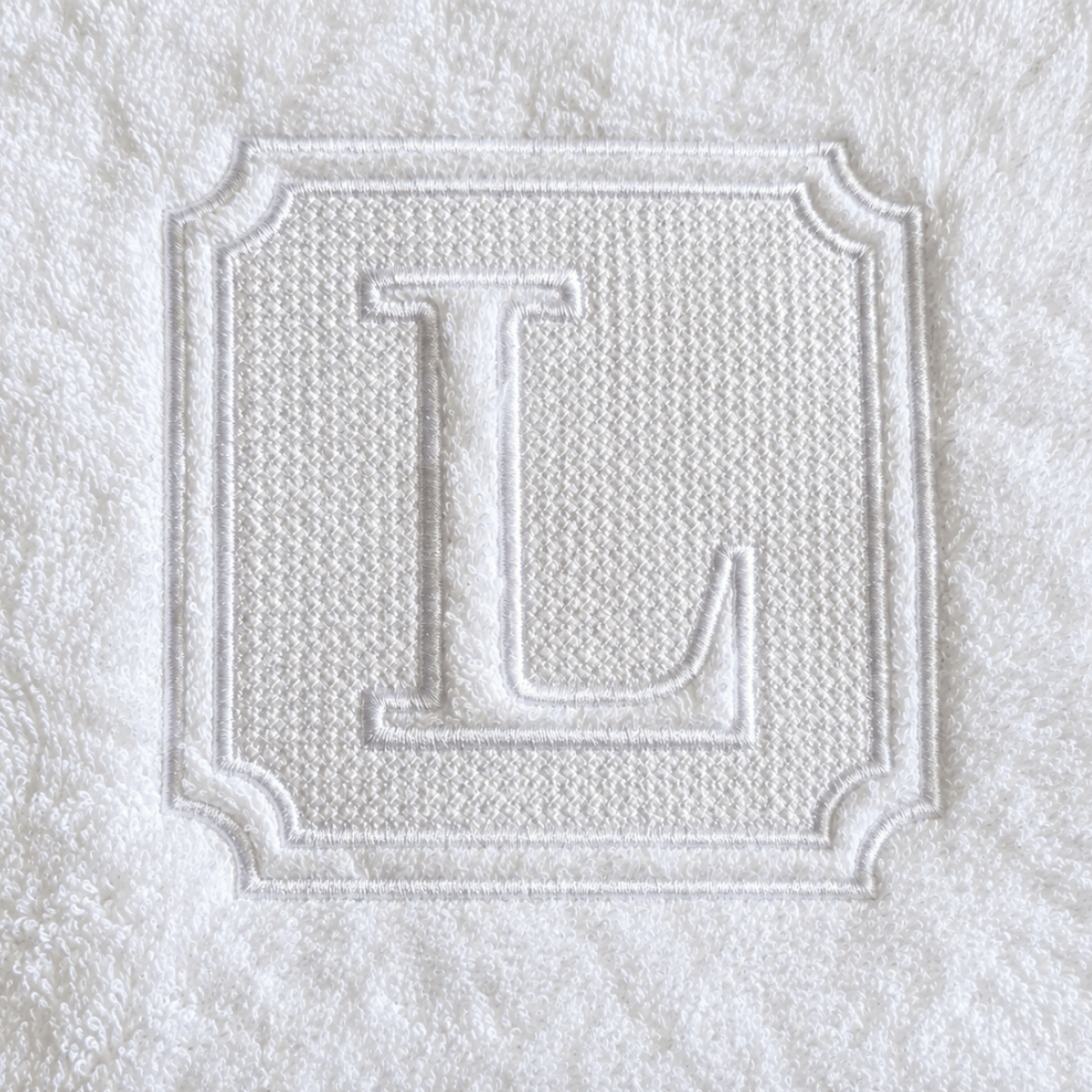 Personalized Embroidered Hand Towel – Embossed Monogram - Image 4