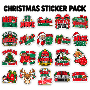 Christmas Sticker Pack - 20 Stickers